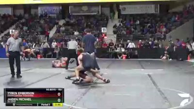 150 lbs Cons. Round 2 - Tyren Emberson, South Central Punishers vs Jaiden Michael, DC Gold