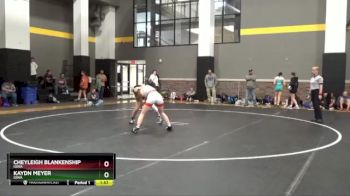 124 lbs Round 1 - Cheyleigh Blankenship, Iowa vs Kaydn Meyer, Iowa