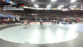 135 lbs Champ. Round 2 - Ashlyn Martin Gomez, Caldwell vs Kahli Brown, Post Falls