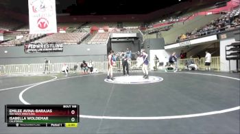 112 lbs Quarterfinal - Emilee Avina-Barajas, Red Wave Wrestling vs Isabella Woldemar, California