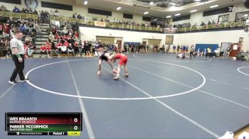 150 lbs Champ. Round 1 - Wes Braasch, Baldwin-Woodville vs Parker McCormick, Black River Falls