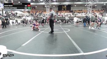 106 lbs Final - Noah Back, Claremore Wrestling Club vs Mason Hoffman, Unaffiliated