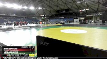 92 lbs Champ. Round 1 - Kylie Stafford, Twin City Wrestling Club vs Jordan Kaneko, Gig Harbor Grizzlies Wrestling Club