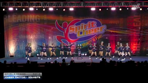 Cheer Factor - XQUISITE [2026 L4 Senior Day 2] 2026 Spirit Cheer Grand Nationals