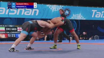 92 kg Finals 1-2 - Abolfazl Rahmani Firouzjaei, Iran vs Sandro Kurashvili, Georgia