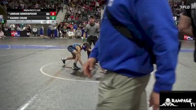 72 lbs Quarterfinal - Abram Griekspoor, Maize vs Kaden Crum, Trailblazer