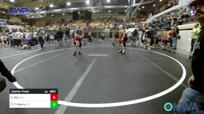 76 lbs Quarterfinal - Cole Nix, Plainview Youth Wrestling Club vs Ted Fuggett-Henry, Comanche Takedown Club