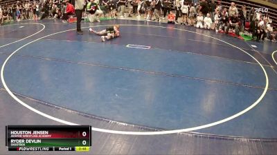 64 lbs Cons. Round 3 - Houston Jensen, Aviator Wrestling Academy vs Ryder Devlin, Shootbox