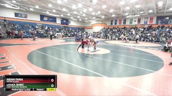 174 lbs Champ. Round 1 - Louka Babic, Case Western Reserve vs Aidan Faria, Rhode Island
