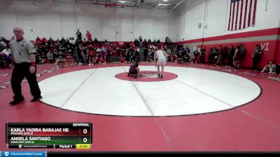 145 lbs Semifinal - Karla Yadira Barajas Herrera, Prosser (Girls) vs Angela Santiago, Wahluke (Girls)