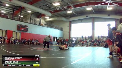 132 lbs Placement (16 Team) - Carson Craig, Switzerland County vs Donovan Storey, Rossville