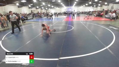 83 lbs Rr Rnd 1 - John Lowman, Mini Avengers vs Jason Schroeder, Eldorado Jr. Wrestling