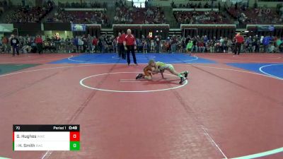 70 lbs Cons. Round 4 - Harley Smith, Rustler Wrestling Club vs Grady Hughes, Worland Wrestling Club