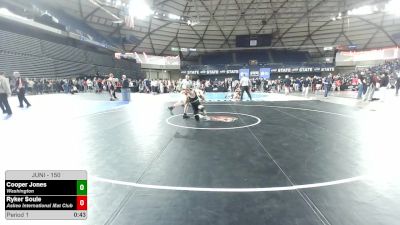 150 lbs Cons. Sub-semis - Cooper Jones, Washington vs Ryker Soule, Askeo International Mat Club