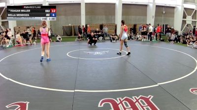 130 lbs Champ. Round 2 - Teagan Miller, Colorado vs Bella Mendoza, Arizona