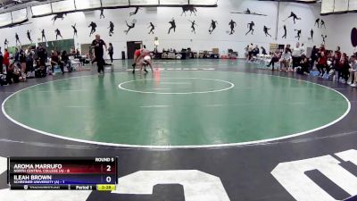 117 lbs Round 5 (16 Team) - Aroma Marrufo, North Central College (A) vs Ileah Brown, Schreiner University (A)