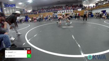 70 lbs Quarterfinal - Granger Howell, Tecumseh Youth Wrestling vs Kam Lewis, Team Nomad