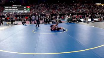 3A 98 lbs Quarterfinal - Lane Muilenburg, Glenns Ferry vs Clayton Oxnam, New Plymouth