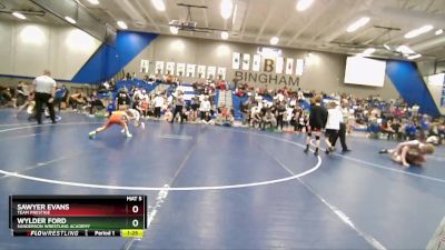 64 lbs Semifinal - Sawyer Evans, Team Prestige vs Wylder Ford, Sanderson Wrestling Academy