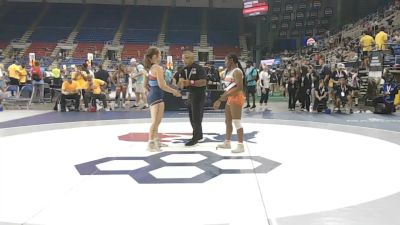 120 lbs Champ. Rd Of 128 - Jalaina Lang, Oklahoma vs Tessa Urias, Texas