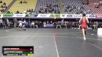 141 lbs Placement (4 Team) - Christopher Oleksiak, Tiffin vs Ashtan Hendricks, King