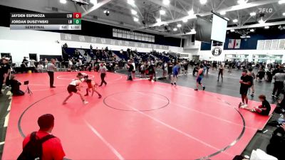 126 lbs Semifinal - Jordan Duszynski, Lancers WC vs Jayden Espinoza, Live Training Wrestling