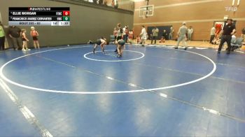 93 lbs Quarterfinal - Ellie Morgan, Fighting Squirrels Wrestling Club vs Francisco Juarez Cervantes, Hawk Wrestling Club