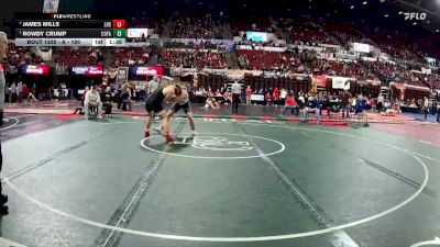 A - 190 lbs Semifinal - Rowdy Crump, Columbia Falls vs James Mills, Lockwood (Billings)