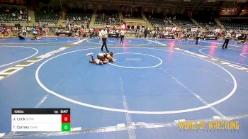 108 lbs Consi Of 16 #2 - Johnny Leck, South Central Punisher Wrestling Club vs Tohmi Carney, Coweta Tiger Wrestling