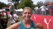 Maggie Vessey after 800 at 2010 Mt SAC Relays