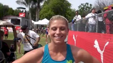 Maggie Vessey after 800 at 2010 Mt SAC Relays