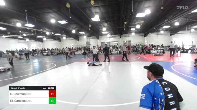 46 lbs Semifinal - Gabriel Lowman, Mini Avengers vs Maddox Canales, Carlsbad Combat WC