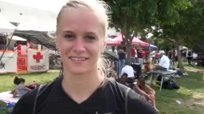 Laura Hermanson after 203 800 2010 Mt SAC Relays