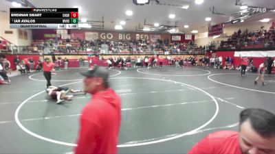 144 lbs Quarterfinal - Ian Avalos, Mountain View High School vs Brennan Smart, Centennial High School
