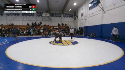 289 lbs Champ. Round 3 - Braeden Carroll, Novato vs Hunter Clements, Lassen