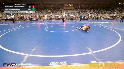 61 lbs Round Of 32 - Maverick Carruthers, St. Paul vs Grayson LaGrow, Massa's Maniacs