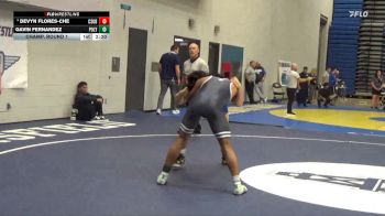 157 lbs Champ. Round 1 - Gavin Fernandez, Cal Poly vs Devyn Flores-Che, CSU Bakersfield