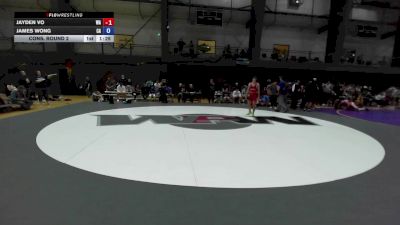 Junior Boys GR - 120 lbs Cons. Round 2 - Jayden Vo, WA vs James Wong, CA