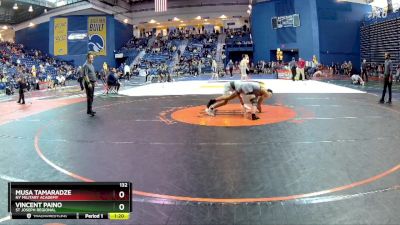 132 lbs Quarterfinal - Musa Tamaradze, NY Military Academy vs Vincent Paino, St Joseph Regional