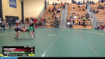 60 lbs Round 5 - Lola Barrett, St. James Cyclones vs Kenley Kierstead-Hahn, Paynesville