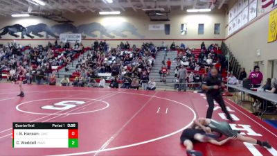 102 lbs Quarterfinal - Brody Hanson, Lake Stevens Wrestling Club vs Carson Waddell, Port Angeles Wrestling Club