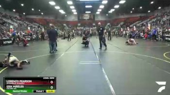 49 lbs Cons. Semi - Lorenzo Pearson, Silverback Academy vs Izek Mireles, Coloma WC