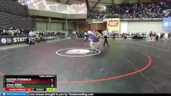 3A 220 lbs Cons. Round 3 - Evan Gibbs, Edmonds-Woodway vs Austin Steinbach, Heritage