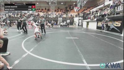 49 lbs 3rd Place - Axton Marvin, Standfast vs Boaz Boyd, Keystone Kids Wrestling Club