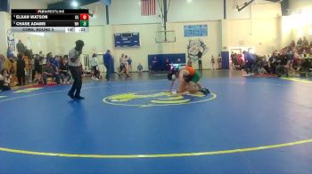 150 lbs Cons. Round 3 - Elijah Watson, Oak Grove HS vs Chase Adams, West Harrison High School