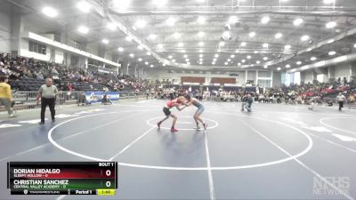 101 lbs Round 1 (3 Team) - Christian Sanchez, Central Valley Academy vs Dorian Hidalgo, Sleepy Hollow