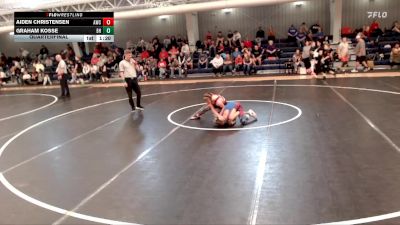86-94 lbs Quarterfinal - Graham Kosse, Blue Hill vs Aiden Christensen, Amherst Wrestling Club