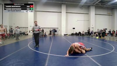 157 lbs 1st Place Match - Kaden Martineau, Utah vs Cohen Mortensen, Utah