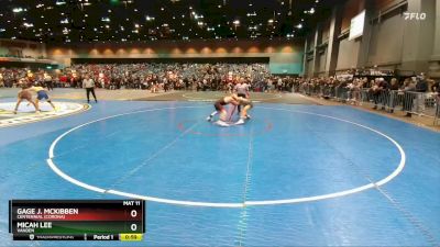 126 lbs Cons. Round 3 - Gage J. McKibben, Centennial (Corona) vs Micah Lee, Vanden