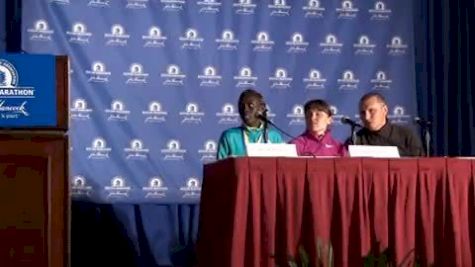 Tatyana Pushkareva and Salina Kosgei 2nd and 3rd at the 2010 Boston Marathon